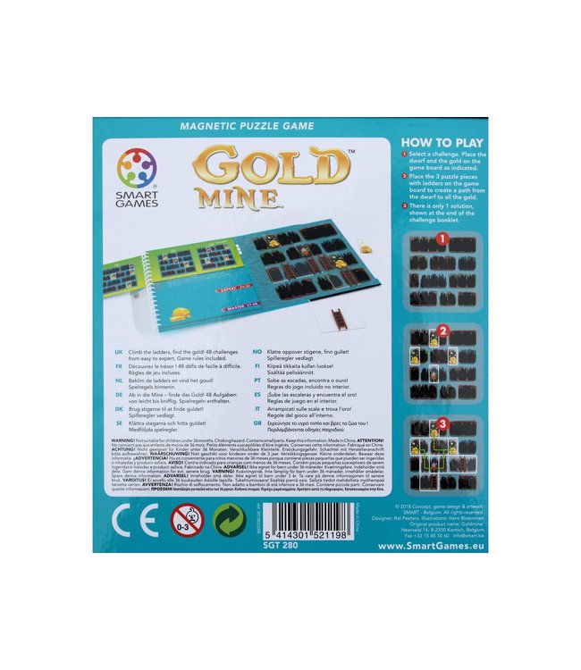 Smartgames | Magnetic Travel Game | Goldmine | 7+
