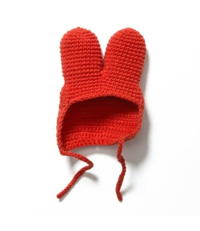 Gehaakte Knuffel | Miffy/Nijntje | Clothing | Rode Muts | 100 % Cotton | 0+