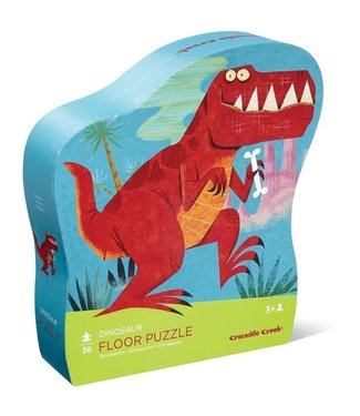 Crocodile Creek Crocodile Creek | Shaped Box Floor Puzzle | Dinosaur | 36 delig | 3+