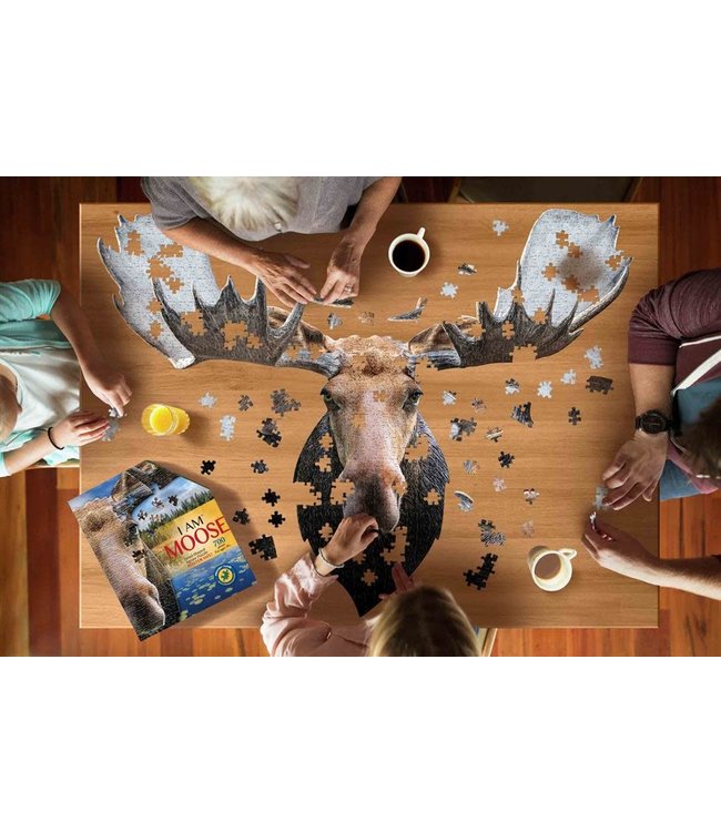 I Am | Head Shaped | Jigsaw Puzzle | Moose | 700 pcs | 10+