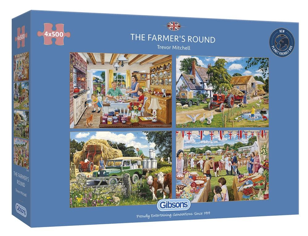 Muf Maryanne Jones adopteren Gibsons Puzzle | Trevor Mitchell | The Farmer's Round | 4 x 500 pieces -  Kleine Eland