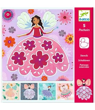 Djeco Djeco | Sjablonen | Feeën | 5 delig | 5 delig | 4-7 jaar