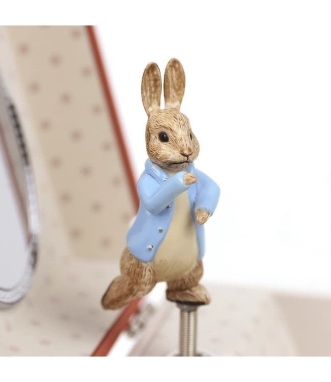 Trousselier | Houten Muziekdoos l Kubus 10,5 x 8,5 cm | Peter Rabbit© Carotte | Mozart | Menuet