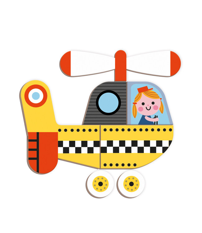 Janod | Magnetibook | Racers | 3 - 8 jaar