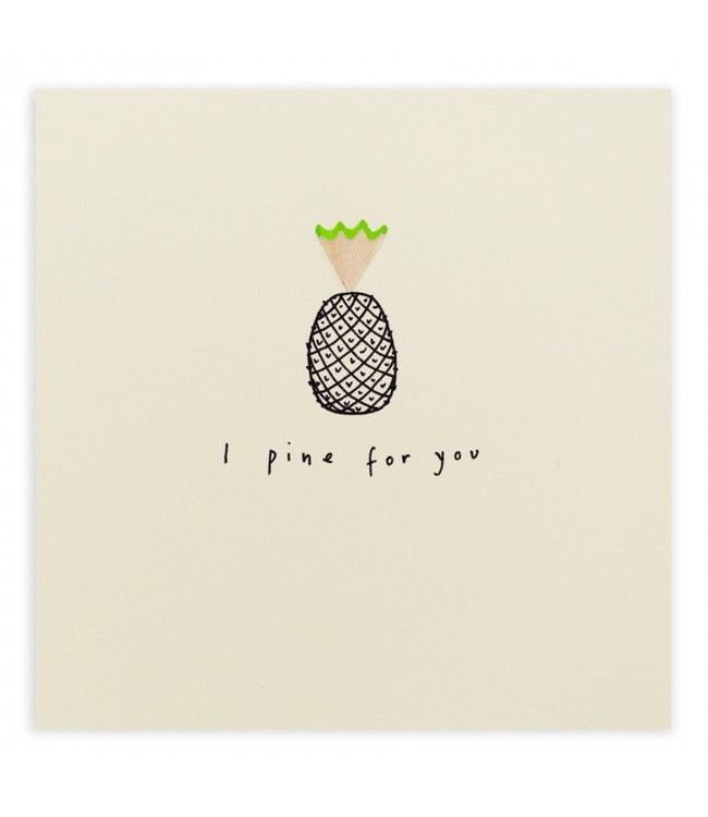 Pencil Shavings Cards by Ruth Jackson | I Pine For You | Valentine Pine