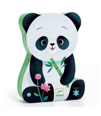 Djeco Djeco | Silhouet Puzzel | Panda | 24 stukjes | 3+