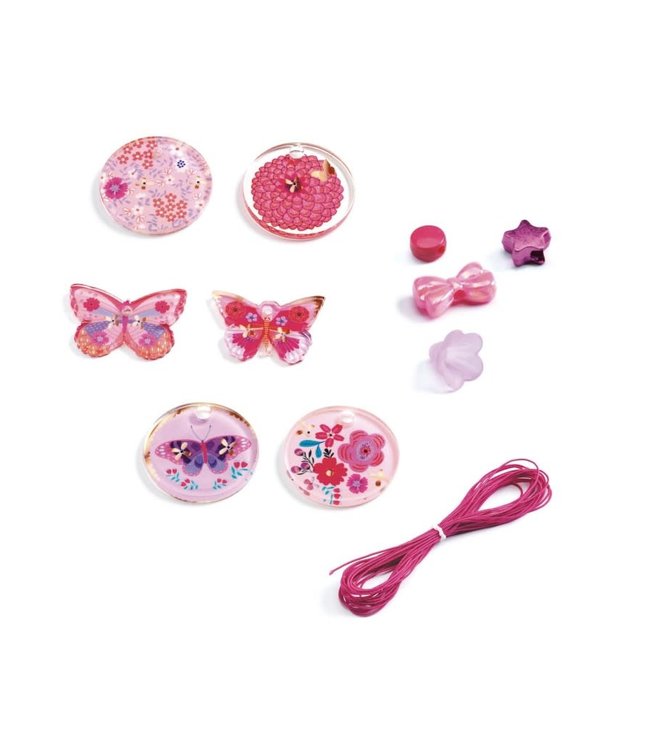 Djeco | Kralen | Fancy Beads | Vlinders | 285 delig | 6-10 jaar