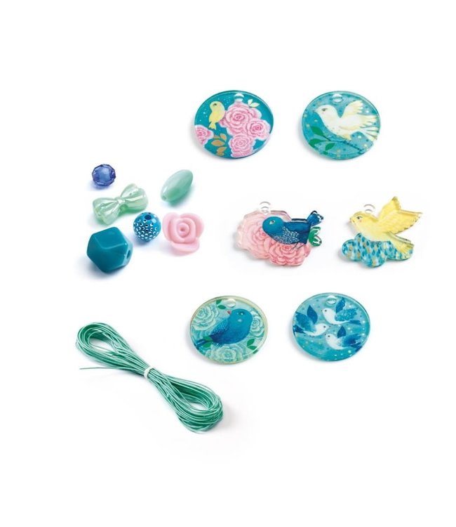 Djeco | Kralen | Fancy Beads | Vogels | 285 delig | 6-10 jaar