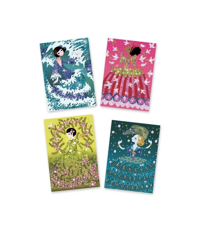 Djeco | Glitter Schilderijen | Glitter Dresses | 7-13 jaar