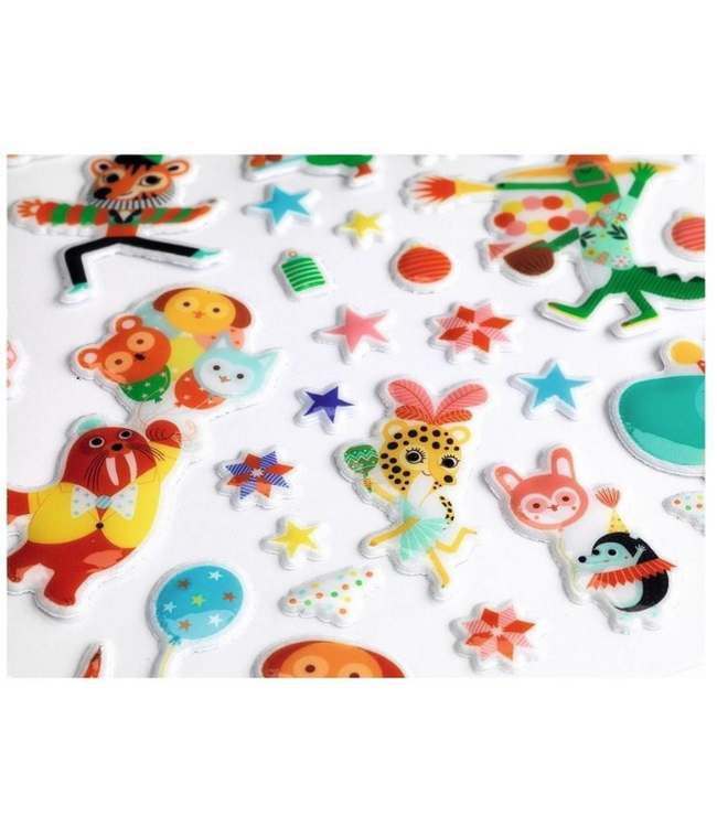 Djeco | 118 Puffy Sticker | Mothers and Babies | 3-6 jaar