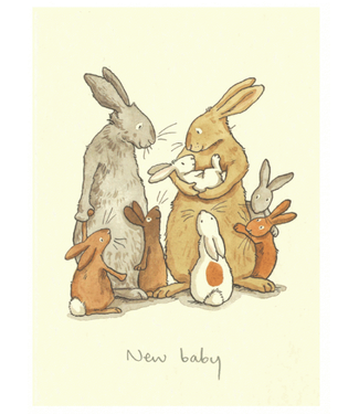 Two Bad Mice | Anita Jeram | New Baby Card