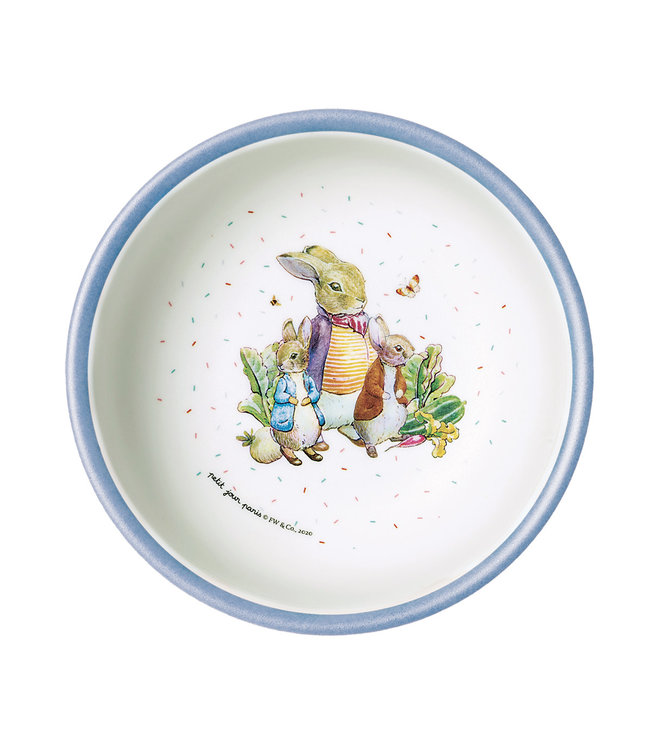 Petit Jour Paris | Peter Rabbit | Schaaltje met Blauwe Rand | 250 ml  | + 6 mnd