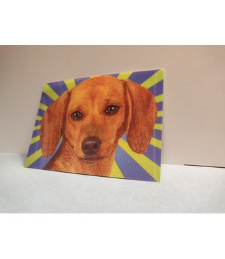 Lenticulaire Kaart Bewegend | Lachende Hond met Twinkelend Oog