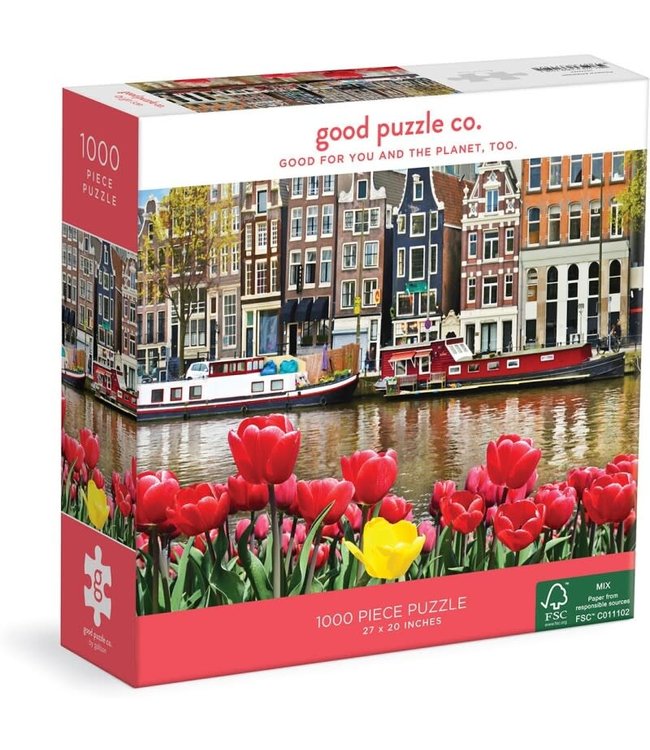 Galison | Jigsaw Puzzle | Flowers In Amsterdam | 50 x 70 cm | 1000 pieces