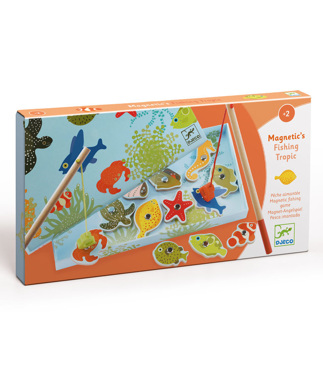 Djeco | Houten Hengelspel | Magnetisch | Fishing Tropic | 2+