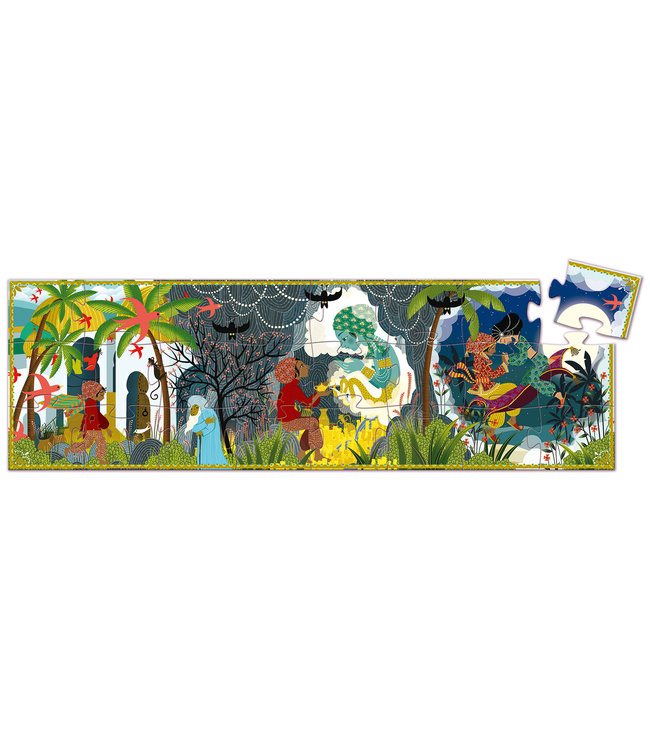 Djeco | Silhouet Puzzel | Aladdin | 24 stukjes | 3+