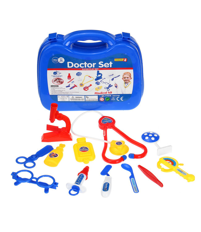 Dokterskoffer | 13 delig | 27 x 22 cm | 3+