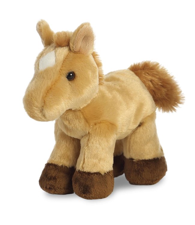 Aurora | Mini Flopsie | Paard Prancer | Licht Bruin | 20,5 cm | 0+
