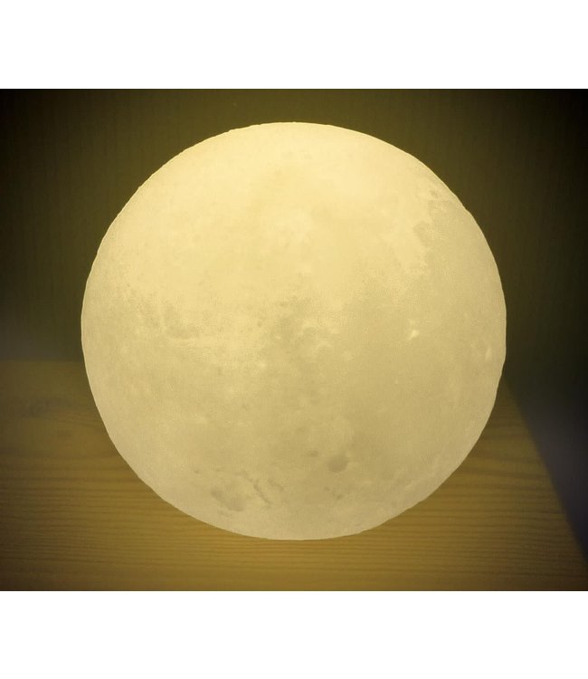 Moses | Nachtlamp | Lichtgevende Maan | met timer functie | 10 cm | 3+