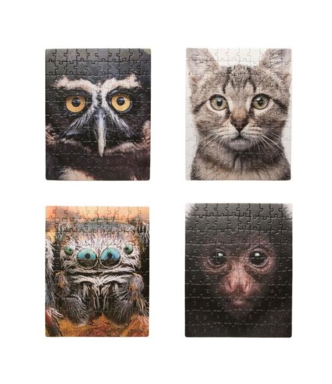 Kikkerland | Puzzle | Refunzzle | Shuffleface | 4 x 100 stukjes | 5+