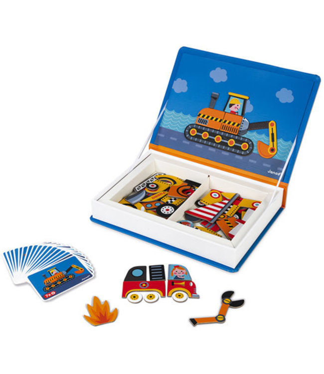 Janod | Magnetibook | Racers | 3 - 8 jaar