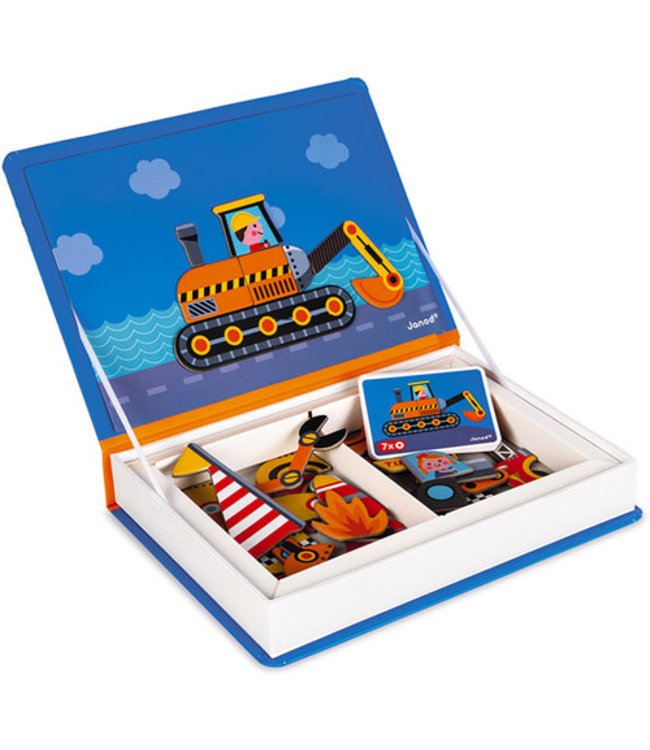 Janod | Magnetibook | Racers | 3 - 8 jaar