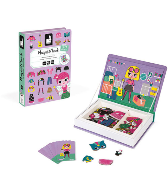 Janod | Magnetibook | Verkleedfeest | 3 - 8 jaar