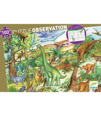 Djeco Djeco | Observation Puzzle | Dinosaurs | 100 stukjes | 5+