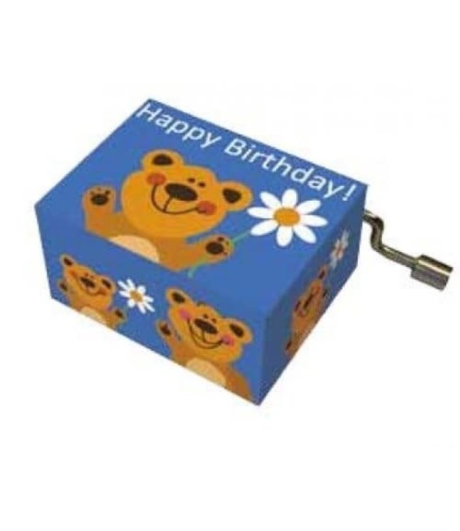 Fridolin | Muziekmechaniek | Bear with a flower | Happy Birthday