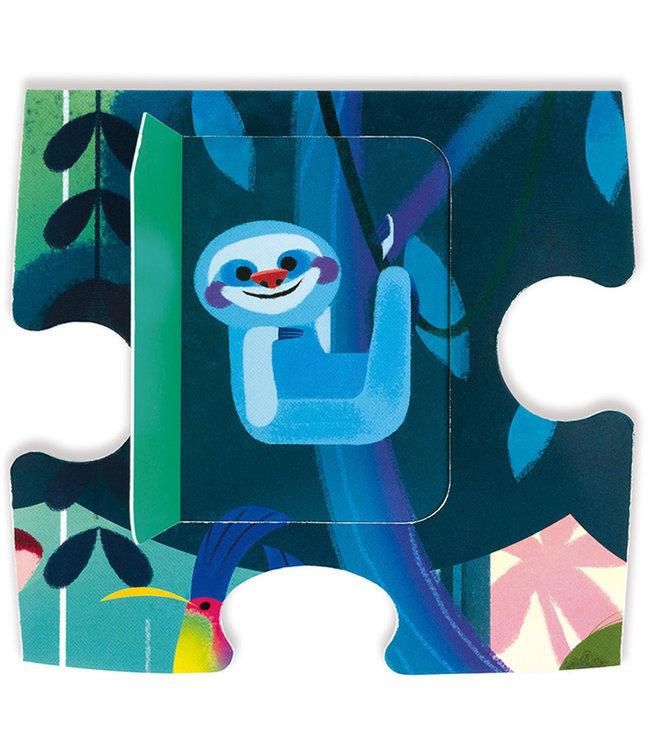 Janod | Verrassingspuzzel | Feest in de Jungle | 20 dlg | 2+