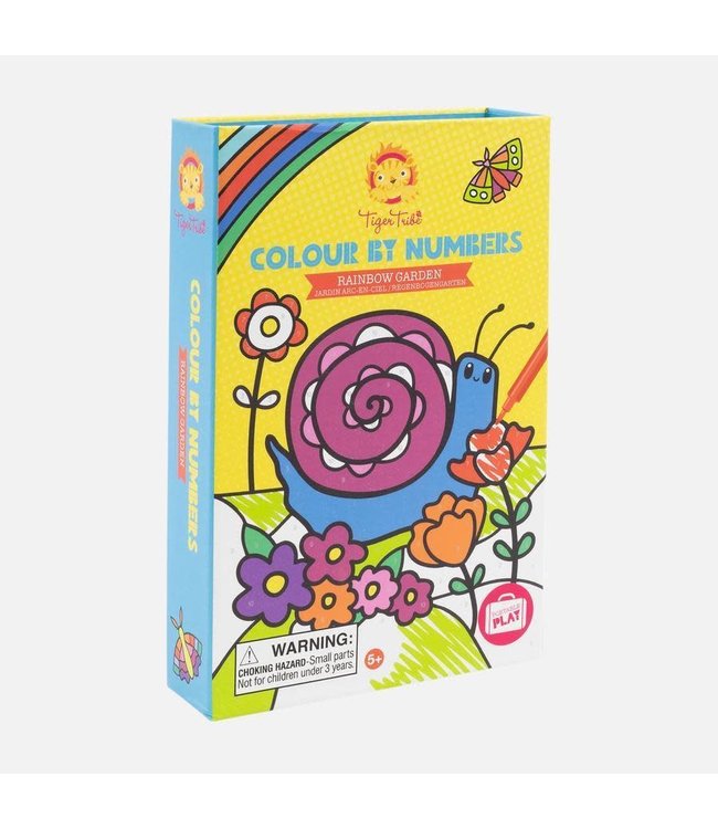 Tiger Tribe | Colour By Numbers | Rainbow Garden | 5+