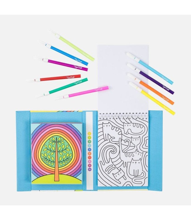 Tiger Tribe | Colour By Numbers | Rainbow Garden | 5+