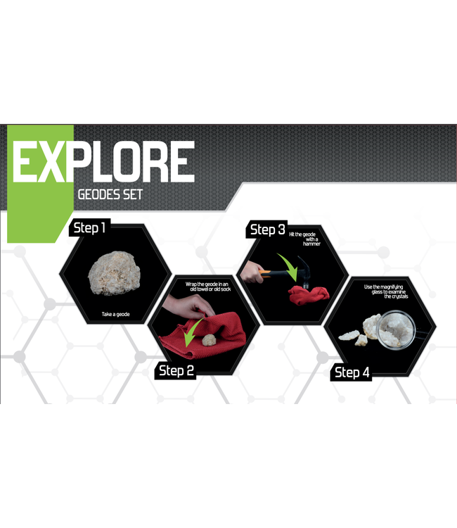 Toi Toys | Explore | Geography Set | Break Your Own Geodes | 8+