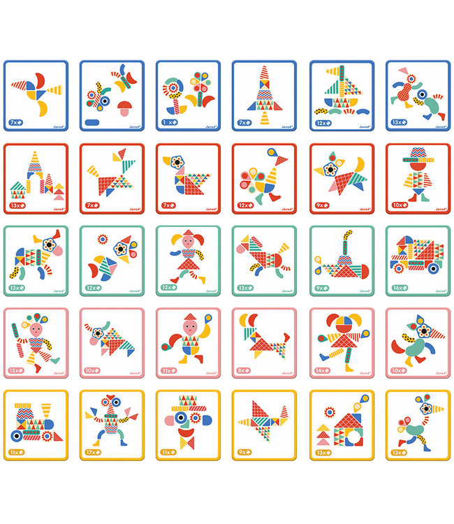 Janod | Magnetibook | Mozaiek Moduloform | 3 tot 8 jaar