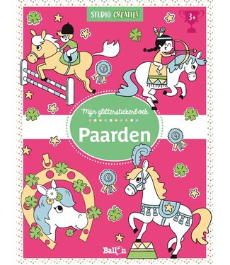 Uitgeverij Ballon | Mijn Glitter- en Stickerboek | Paarden | 3+