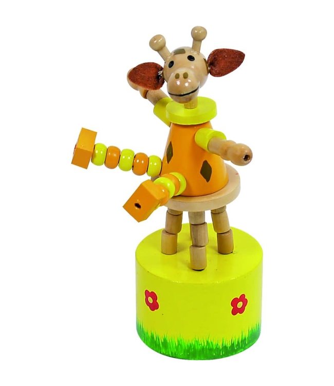 New Classic Toys | Drukpopje | Giraf | 12 cm | 3+