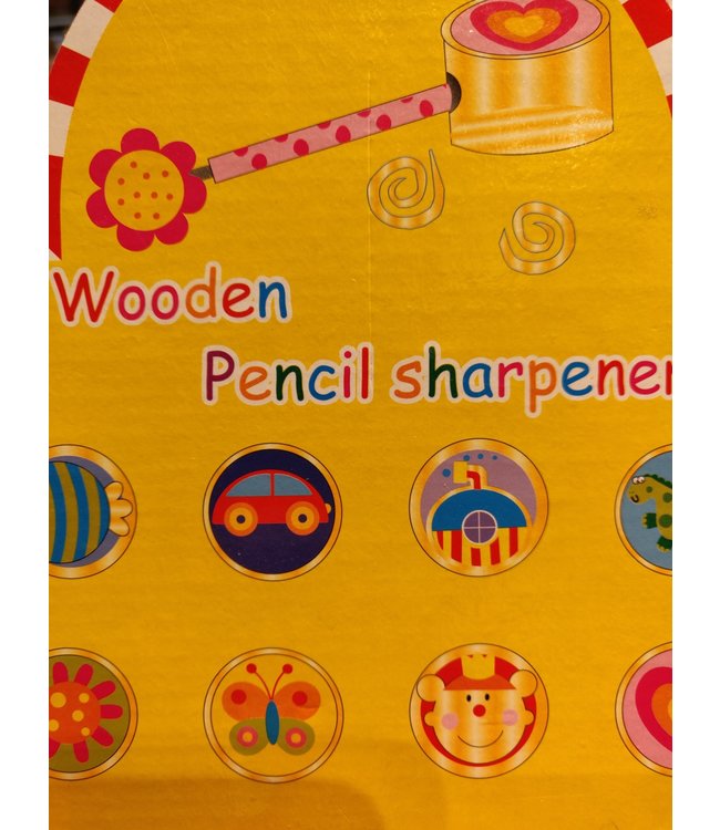 Simply for Kids | Houten Puntenslijper | diameter 3,5 cm | 4+