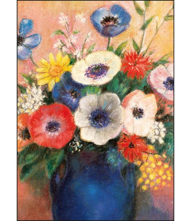 Bekking & Blitz | Odilon Redon | Bouquet of flowers in a Blue Vase