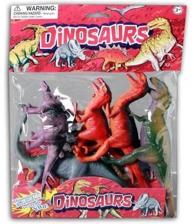 Jono Toys | Animal World | Set plastic dieren | Dinosaurs  | 5 delig | 3+
