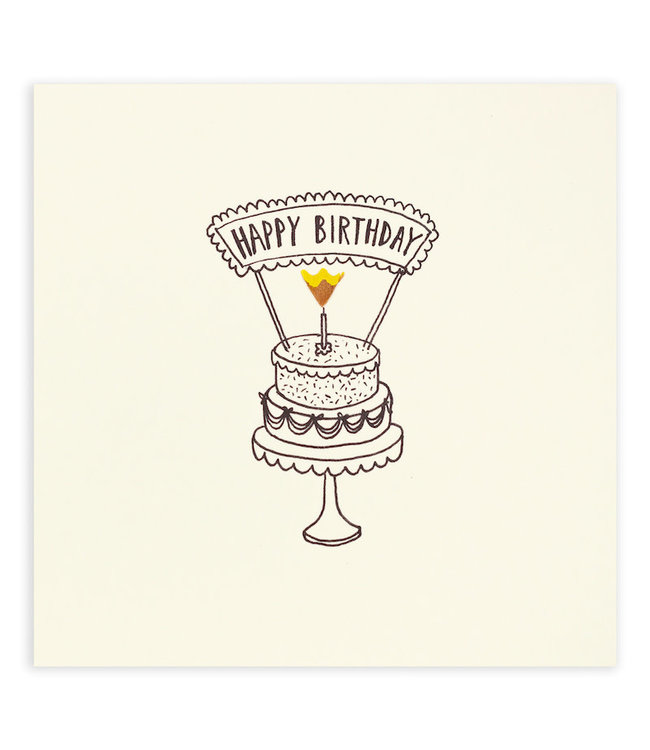 Pencil Shavings Cards by Ruth Jackson | Happy Birthday Cake