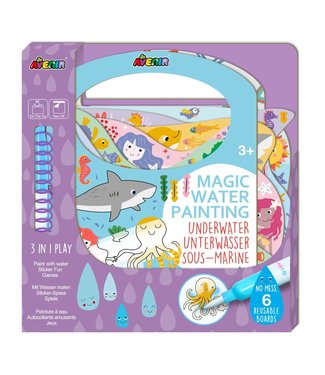 Avenir Avenir  | Magic Water Painting | Under Water | inclusief 110 Afneembare Stickers | 3+