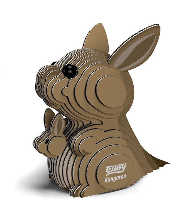 Eugy | 3D Cardboard Model Kit | Wild Life | Kangoeroe | 6+