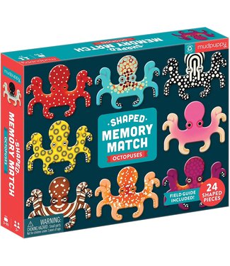 Mudpuppy Mudpuppy | Shaped Memory Match | Octopuses | 24 pcs | 3+