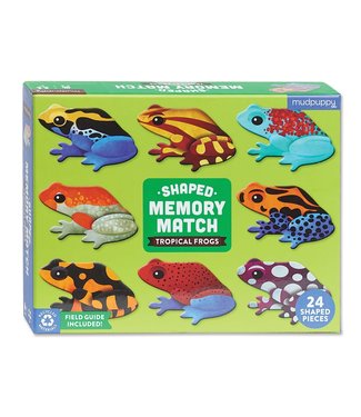 Mudpuppy Mudpuppy | Shaped Memory Match | Tropical Frogs | 24 pcs | 3+