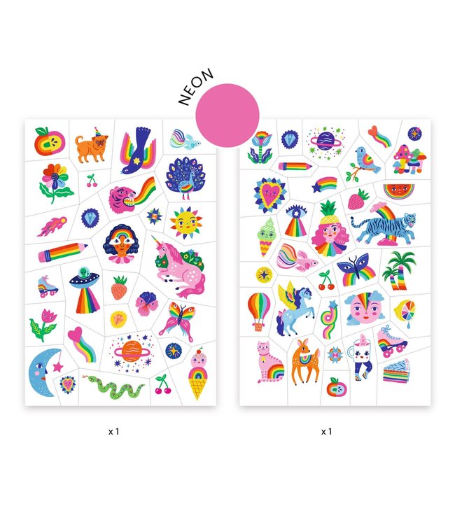 Djeco | Body Art | Tattoos | Rainbow | 3+