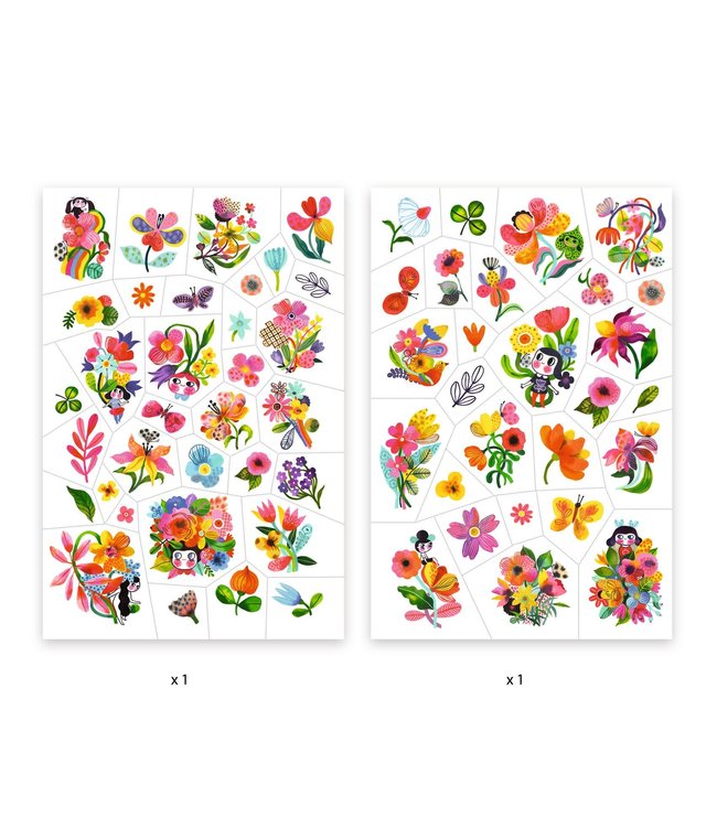 Djeco | Body Art | Tattoos | Aqua flor | 3+