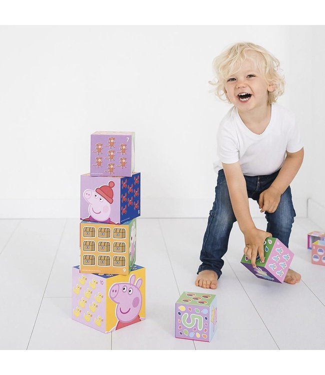 Bambolino | Stapelkubus | Peppa Pig | 10 delig | +18 mnd