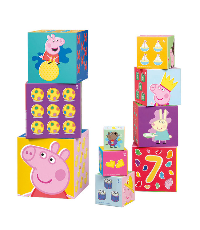 Bambolino | Stapelkubus | Peppa Pig | 10 delig | +18 mnd