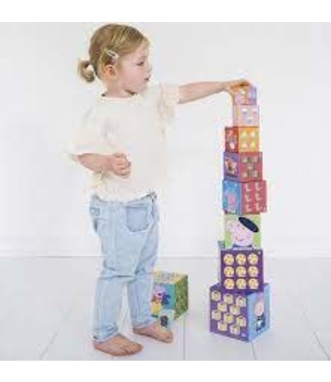 Bambolino | Stapelkubus | Peppa Pig | 10 delig | +18 mnd