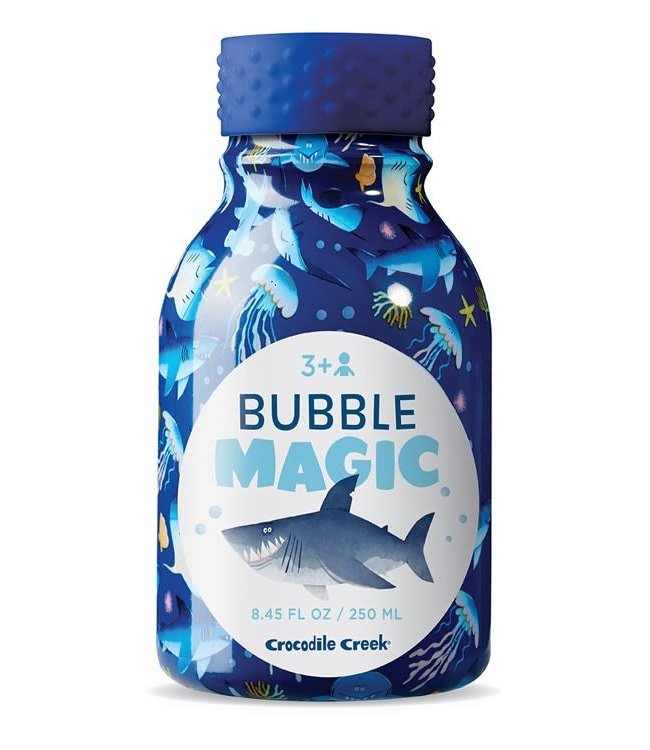 Crocodile Creek | Bubble Magic | 250 ml | includes 2 Bubble Wands | Shark | 3+